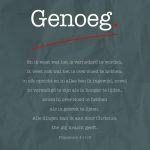 Genoeg